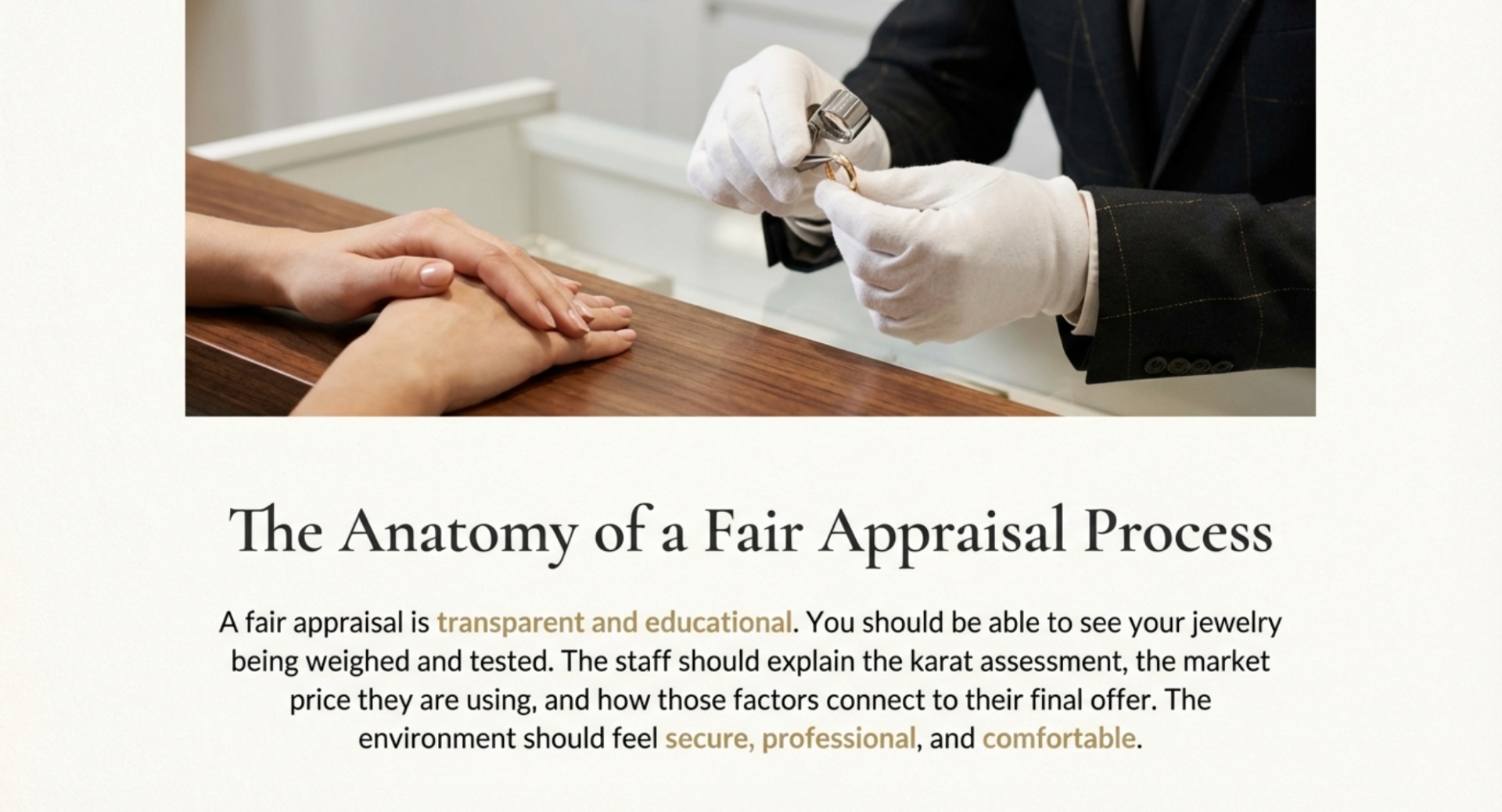 What a Fair Gold Appraisal Looks Like