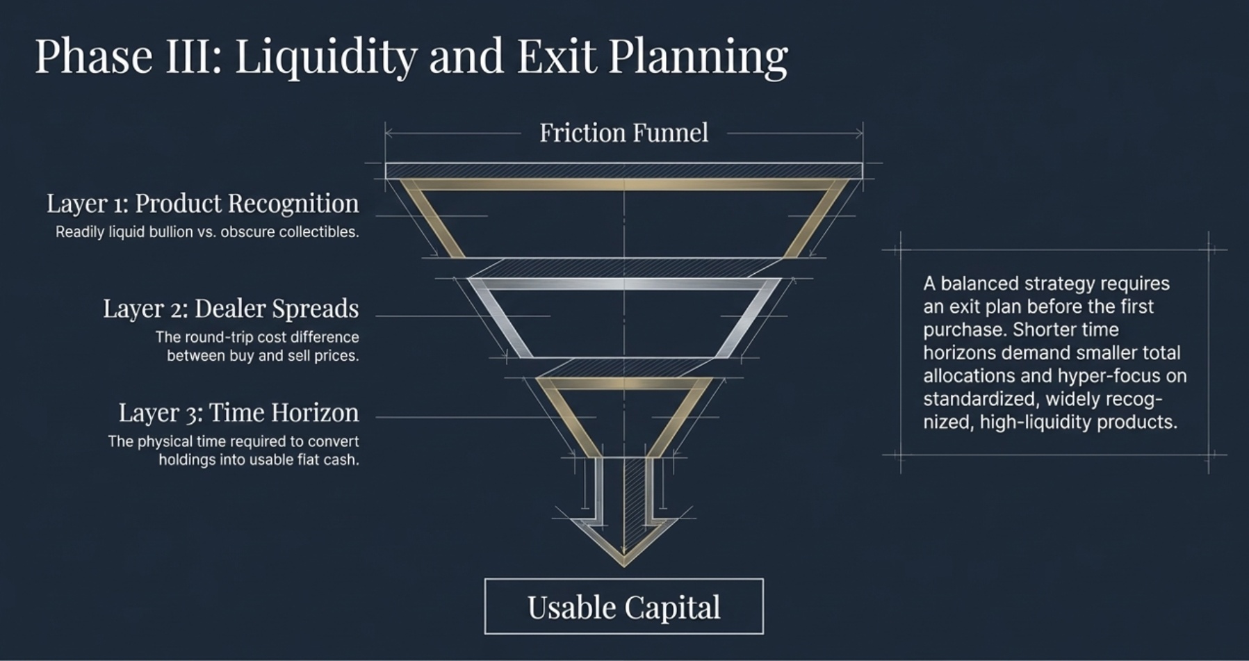Liquidity planning and exit strategy
