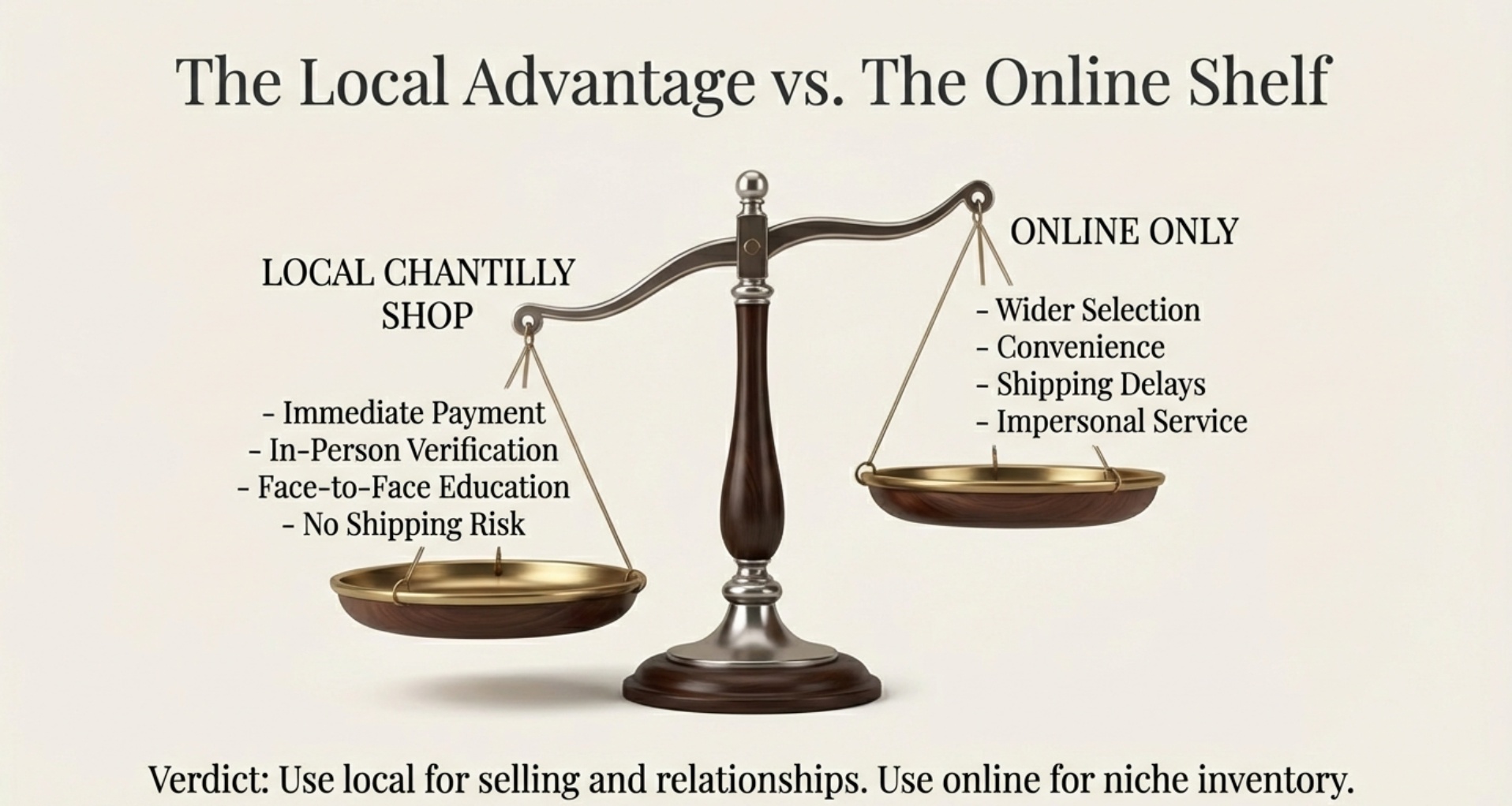 When to choose a local shop vs online only