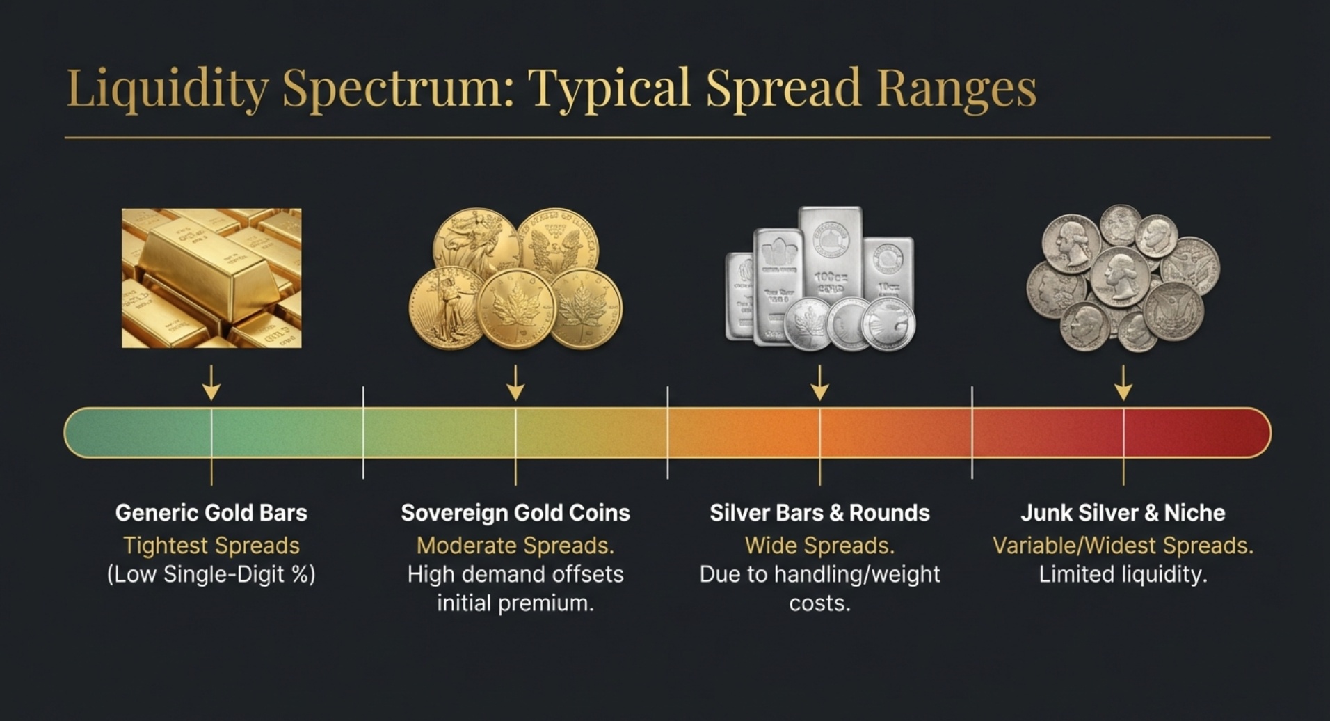 Typical spread ranges by product type
