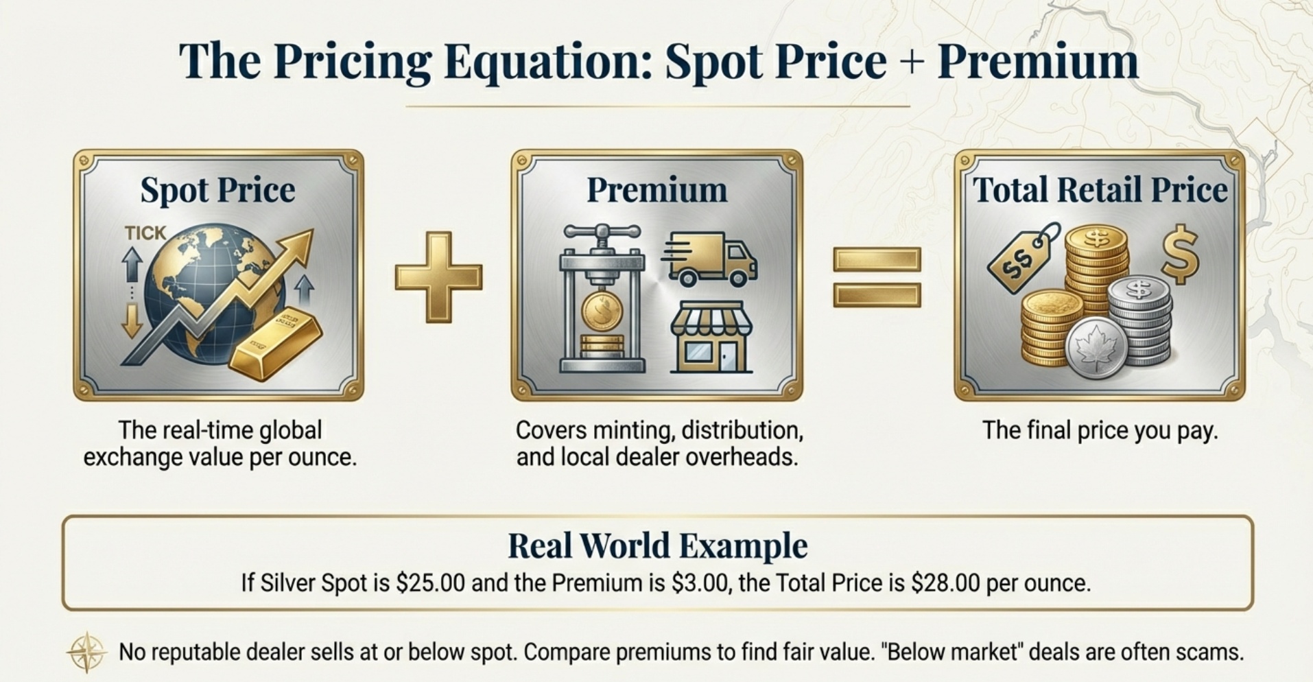 Spot Price, Premiums, and What You Really Pay