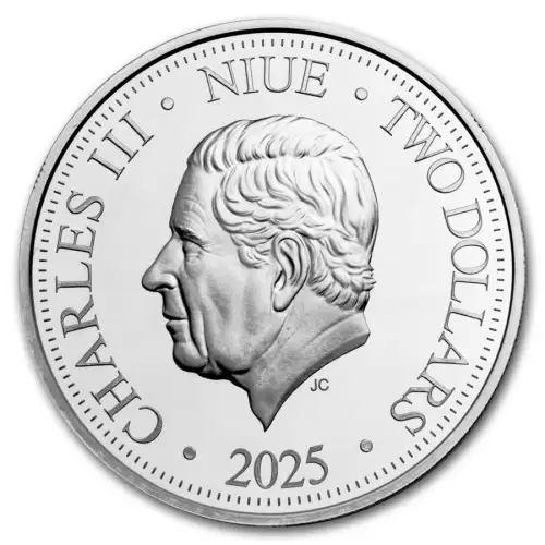 1 oz $2 Lunar Year of The Snake - Silver Round 2025 (2)