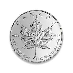 1 oz Canadian Palladium Maple Leaf - Any Year