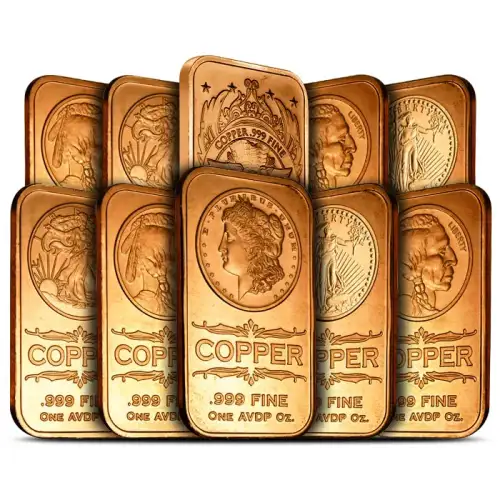 1 oz Copper bar design varies