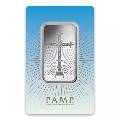 1 oz PAMP Silver Bar - Romanesque Cross (3)