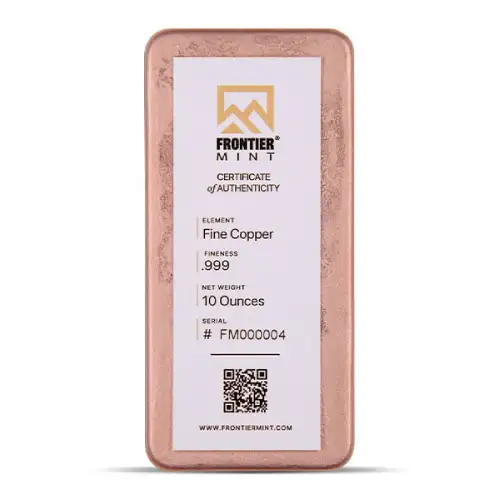 10 oz Frontier Mint Copper Bar (2)