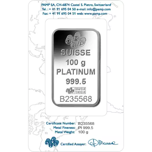 100g PAMP Platinum Bar - Fortuna (5)