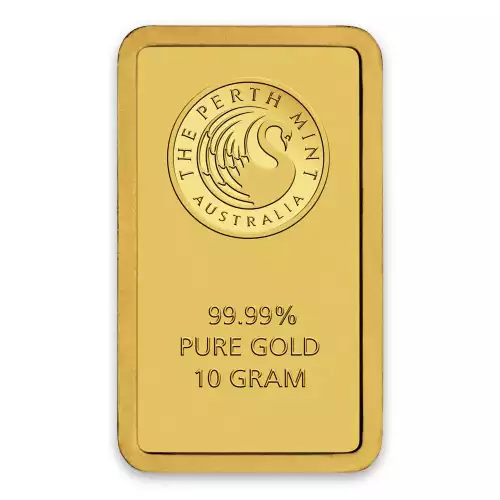 10g Australian Perth Mint gold bar - minted