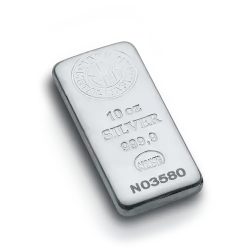 10oz Silver Bars - Free Insured Delivery