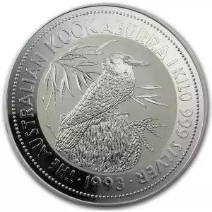 1993 1kg Australian Perth Mint Silver Kookaburra (2)