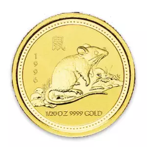 1996 1/20 oz Australian Perth Mint Gold Lunar: Year of the Mouse (2)
