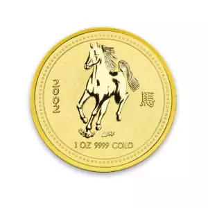 2002 1 oz  Australian Perth Mint Gold Lunar: Year of the Horse (2)