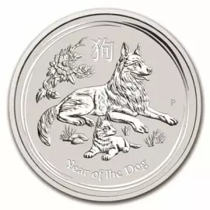 2006 1/2oz Australian Perth Mint Silver Lunar: Year of the Dog (2)