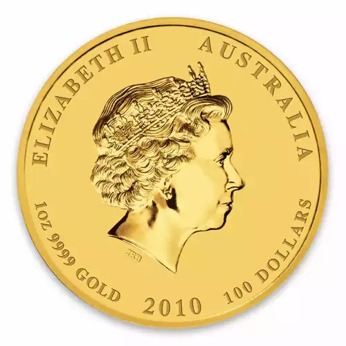 2010 1 oz Australian Perth Mint Gold Lunar II: Year of the Tiger (2)