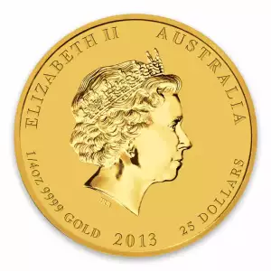 2013 1/4 oz Australian Perth Mint Gold Lunar II: Year of the Snake (2)