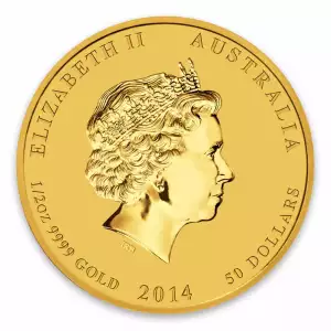 2014 1/2 oz Australian Perth Mint Gold Lunar II: Year of the Horse (2)