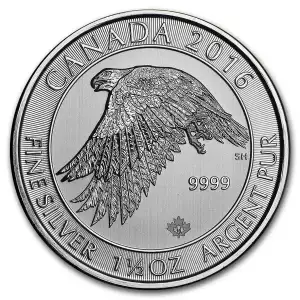 2016 1.5 oz Canadian Silver White Falcon
