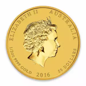 2016 1/2 oz Australian Perth Mint Gold Lunar II: Year of the Monkey (2)