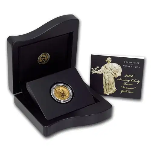 2016-W 1/4 oz Gold Standing Liberty Quarter Centennial (w/OGP)