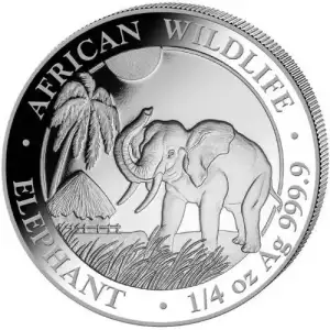 2017 1/4 oz Somalia Silver Elephant Coin (1)