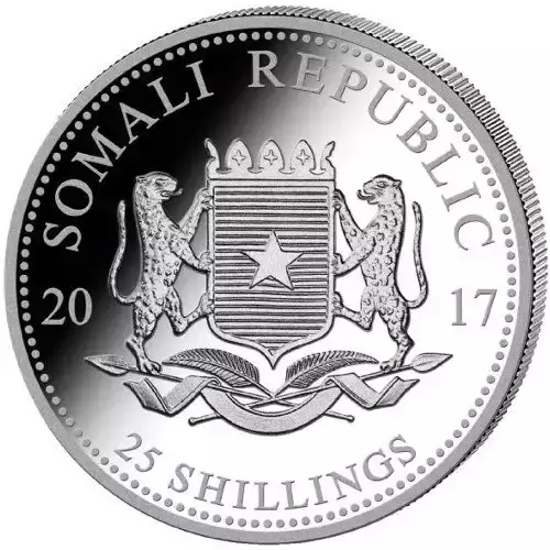 2017 1/4 oz Somalia Silver Elephant Coin (2)