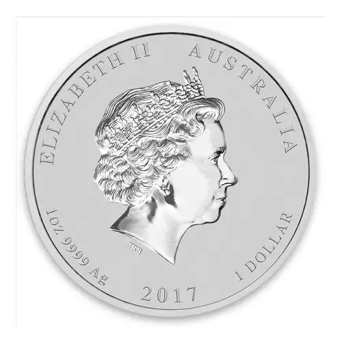 2017 1 oz Australian Perth Mint Silver Lunar II: Year of the Rooster (2)