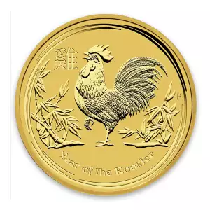 2017 1/10 oz Australian Perth Mint Gold Lunar II: Year of the Rooster (3)