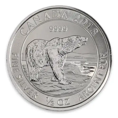 2018 Canadian 1/2 oz Silver Polar Bear Coin (3)