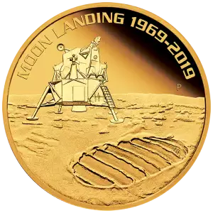 2019 1oz Australian Perth Mint Gold 50th Anniversary - Moon Landing (2)