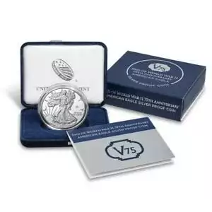 2020 1oz American Silver Eagle End of WWII 75th Anniversary Proof Coin