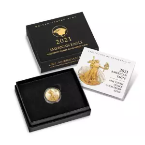 2021 Type 2 - 1/10 oz Gold Eagle  Proof - with Original Govt Packaging