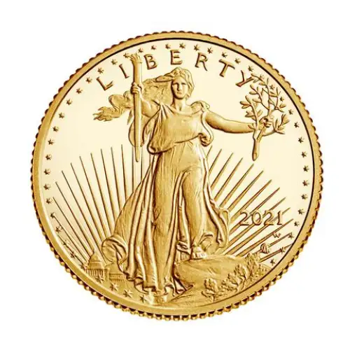 2021 Type 2 - 1/10 oz Gold Eagle  Proof - with Original Govt Packaging