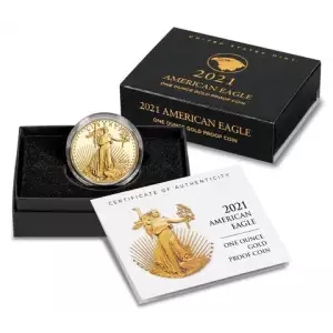 2021 Type 2 - 1oz Gold Eagle  Proof - with Original Govt Packaging