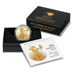 2021 Type 2 - 1oz Gold Eagle  Proof - with Original Govt Packaging