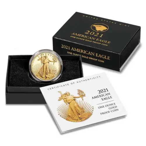 2021 Type 2 - 1oz Gold Eagle  Proof - with Original Govt Packaging
