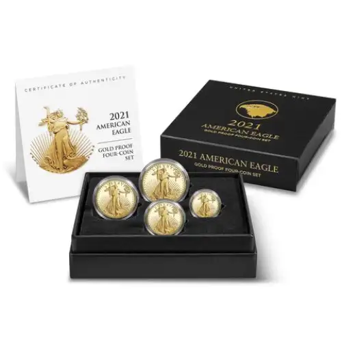 2021 Type 2 - Gold Proof Four-Coin Set - with Original Govt Packaging