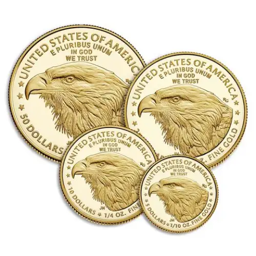 2021 Type 2 - Gold Proof Four-Coin Set - with Original Govt Packaging