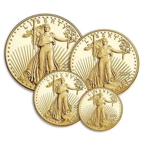 2021 Type 2 - Gold Proof Four-Coin Set - with Original Govt Packaging