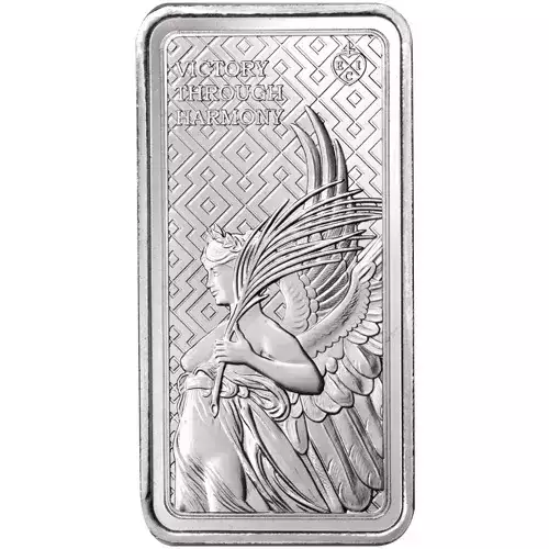 2022 10 oz St. Helena Rectangular Silver Queen’s Virtues Victory coin