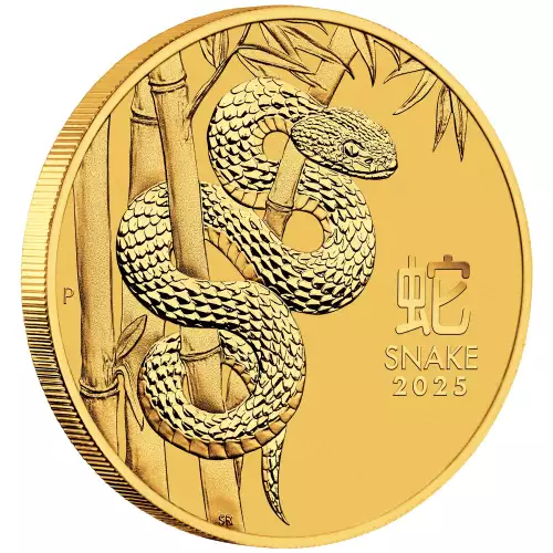 2025 1/20oz Australian Perth Mint Gold Lunar Series III: Year of the Snake (3)