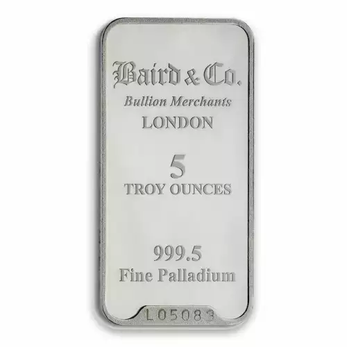 5 oz Baird & Co Palladium Minted Bar (2)