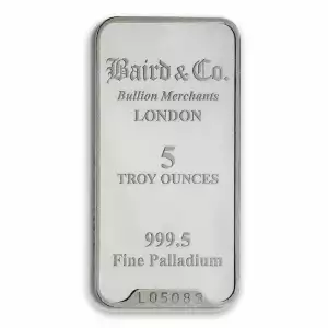 5 oz Baird & Co Palladium Minted Bar (2)