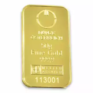 50 g Austrian Mint Gold Bar (2)