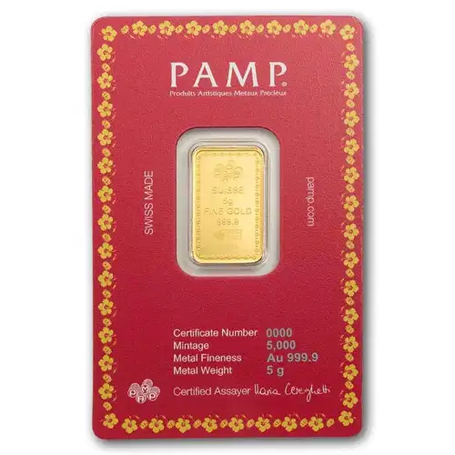 5g PAMP Gold Bar - Lakshmi