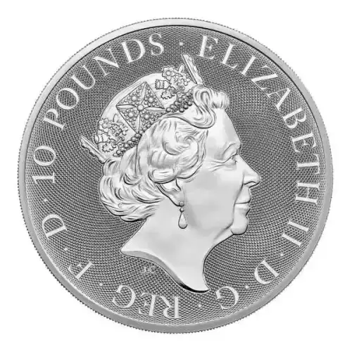 any year 10 oz Royal Mint Coat of Arms .999 silver (2)