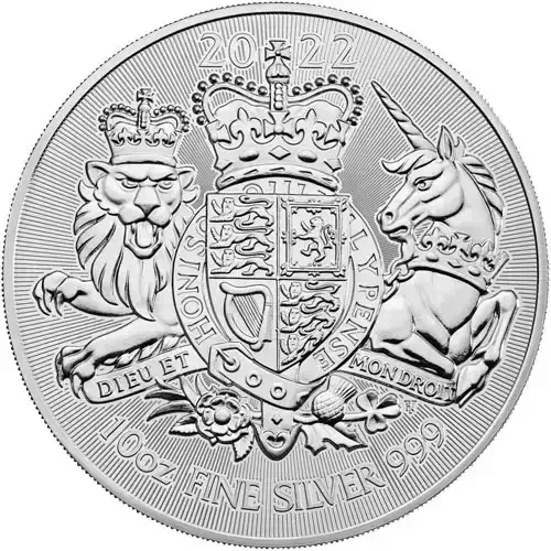 any year 10 oz Royal Mint Coat of Arms .999 silver