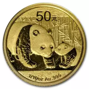 Any Year 1/10 oz Chinese Gold Panda (1982-2015) (2)