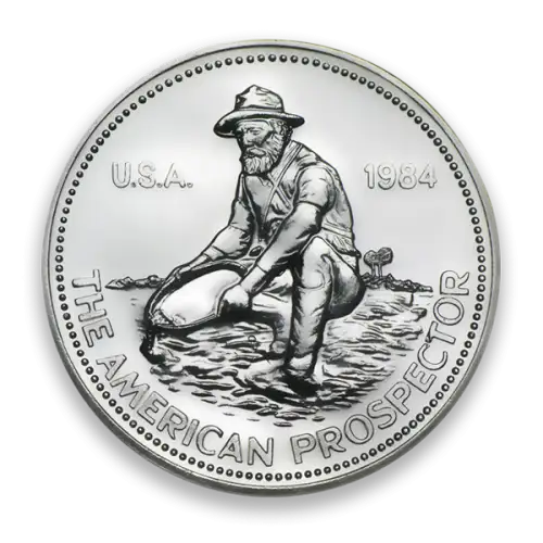 Any Year 1oz Engelhard Silver Prospector Round