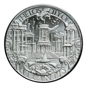 Atlantis 1 oz Silver Round - Lost Cities Series (2)