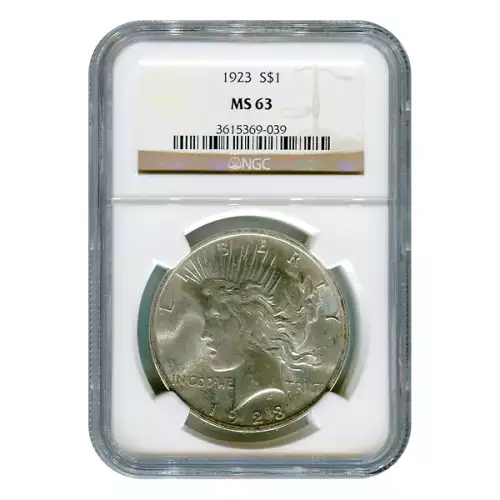Peace Dollar (1921 - 1935) - NGC - MS63